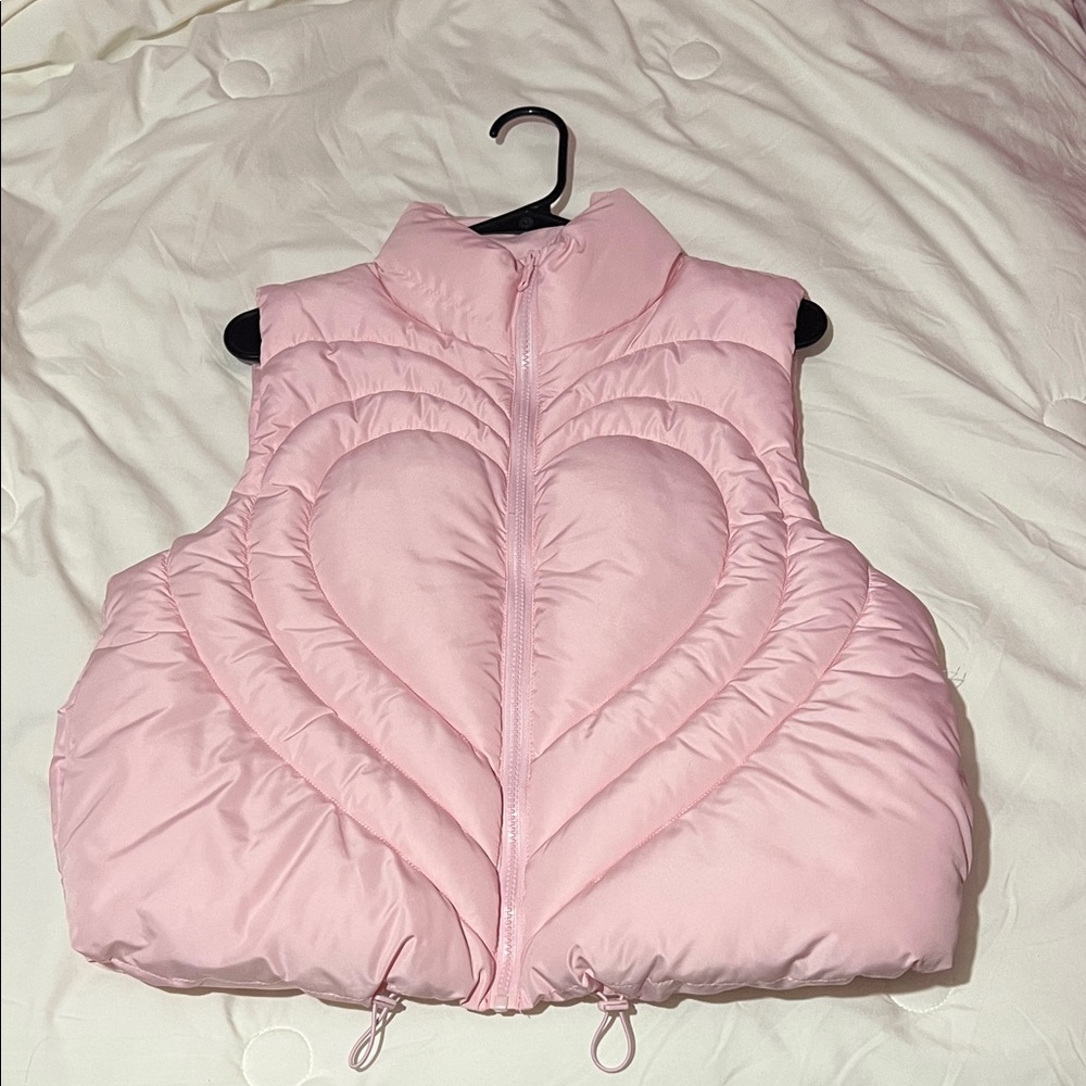 No Boundaries Pink Puffer Vest